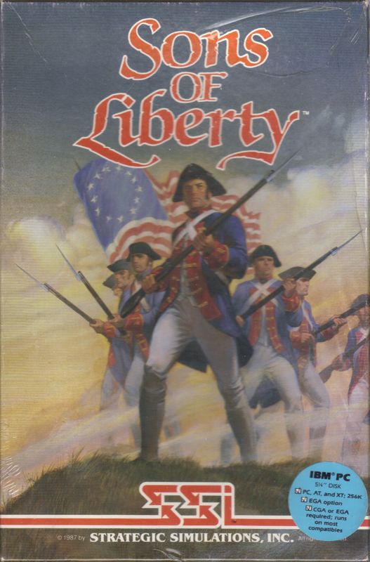 Sons Of Liberty box art for Commodore 64